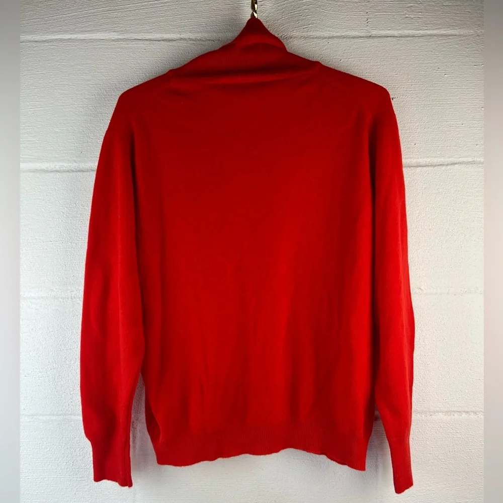 Vintage Dalton 100% Virgin Cashmere Red Turtleneck Sweater